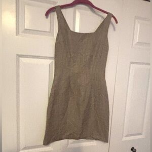 Genuine Vintage Mint Condition Timeless Sheath Mini Dress Size 3/4 Grey Retro